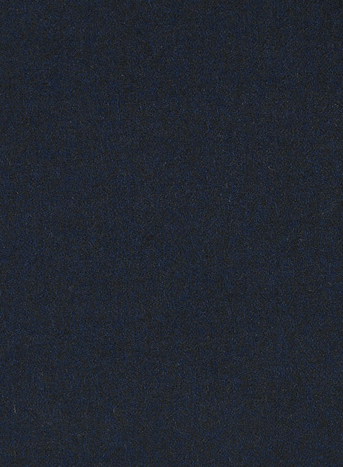 Light Weight Melange Dark Blue Tweed Overcoat - Click Image to Close