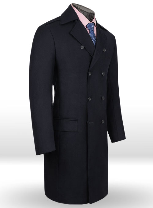 Light Weight Navy Couture Tweed GQ Trench Coat MakeYourOwnJeans