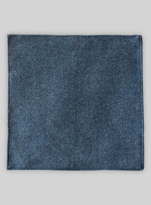 Tweed Pocket Square - Turkish Blue