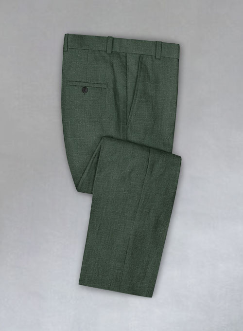 Martini Green Pure Linen Suit - Click Image to Close