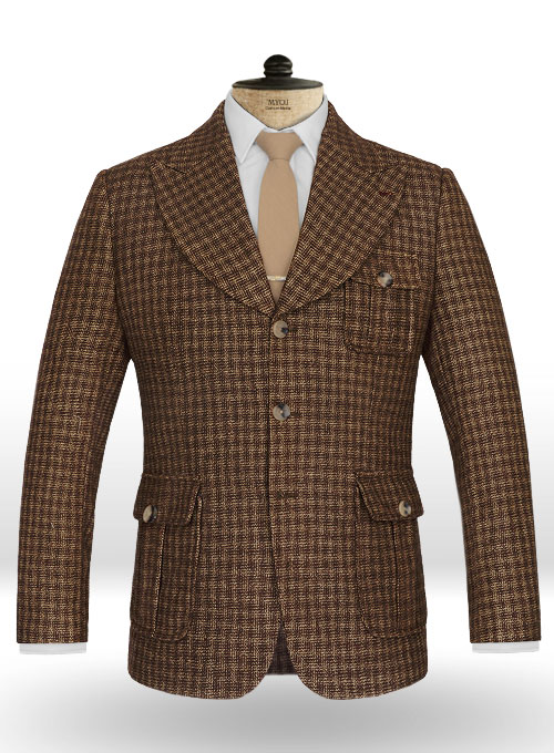 Maze Brown Tweed Danish Style Sports Coat MakeYourOwnJeans® Made To