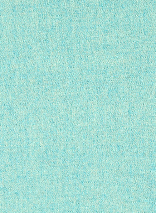 Melange Aqua Blue Tweed Pea Coat
