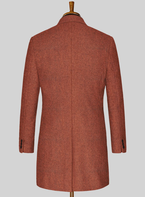 Melange Titan Rust Tweed Overcoat