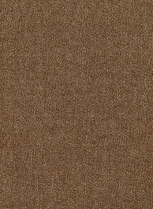 Mid Brown Flannel Wool Breezer Style Jacket - Click Image to Close