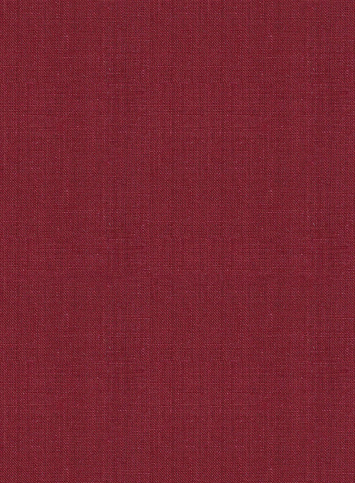 Moscow Maroon Pure Linen Suit