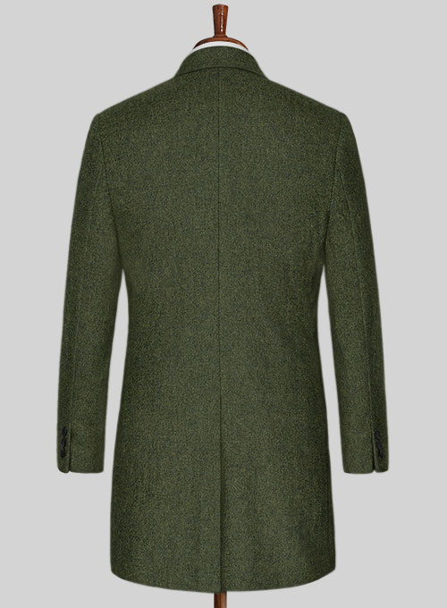 Naples Green Tweed Overcoat