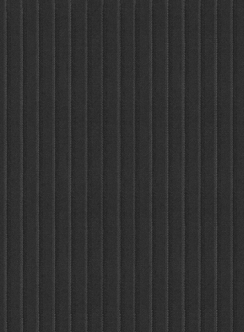 Napolean Windsor Black Stripe Wool Suit