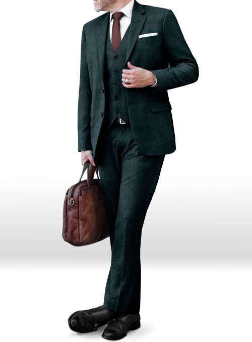 Napolean Gun Blue Wool Suit