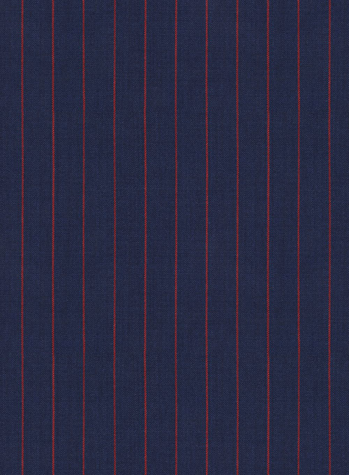 Napolean Stripo Blue Wool Suit