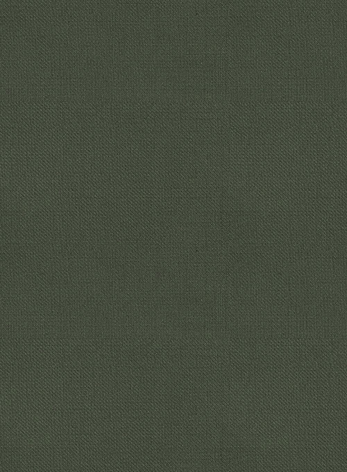 Napolean Military Green Wool Suit