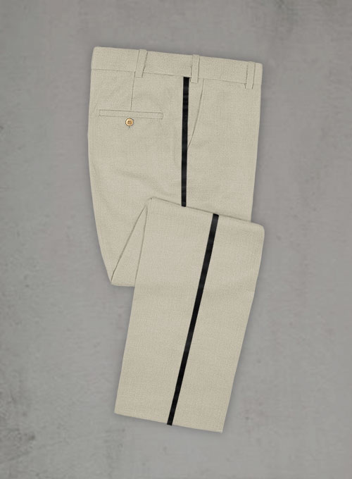 Napolean Muted Khaki Wool Tuxedo Suit