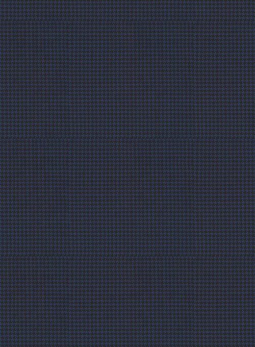 Napolean Mini Houndstooth Blue Wool Suit