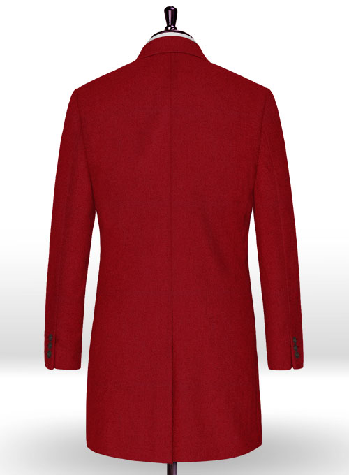 Naples Red Tweed Overcoat