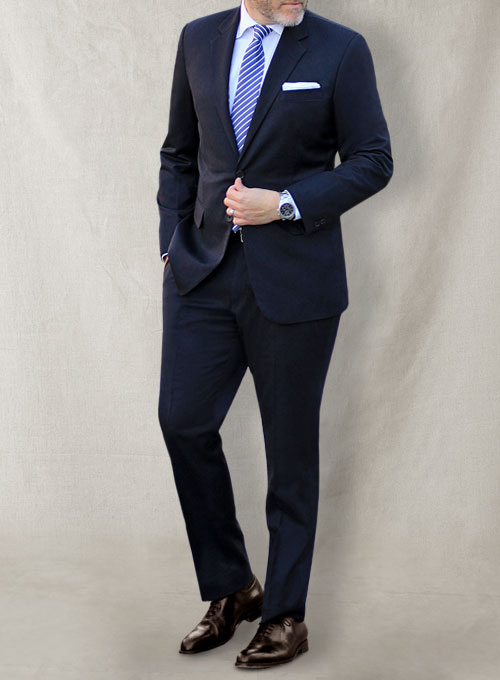 Navy Blue Merino Wool Suit Blue Merino Wool Suit|Makeyourownjeans ...