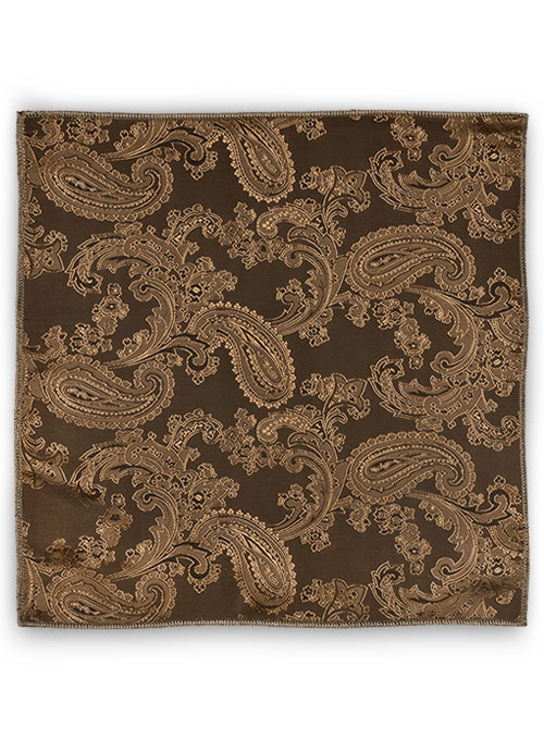 Paisley Pocket Square - Copper