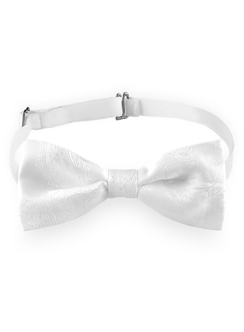 Paisley Bow - White