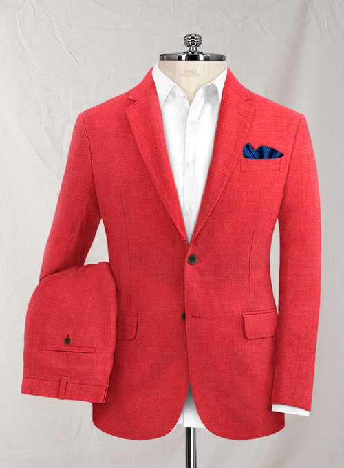 red suit sleeveless