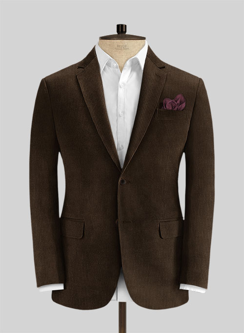 Rich Brown Thick Corduroy Suit