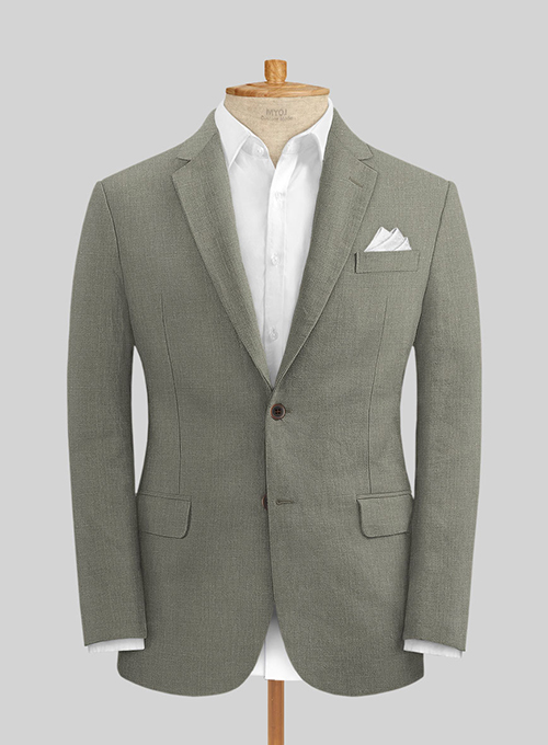 Sage Green Pure Linen Suit