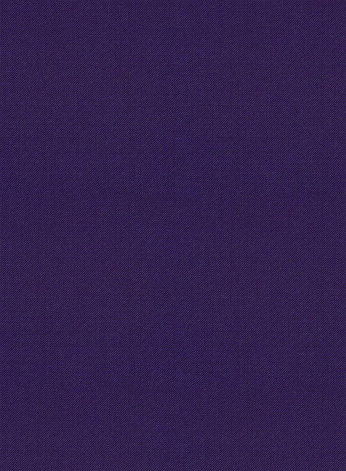 Scabal Eggplant Wool Suit
