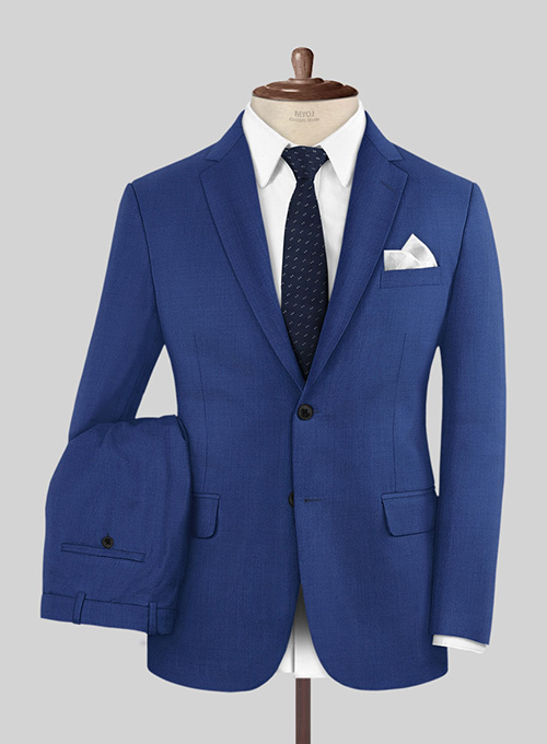 Scabal Egyptian Blue Wool Suit