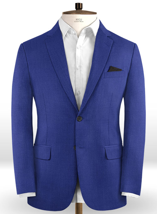 Scabal Egyptian Blue Wool Suit : Made To Measure Custom Jeans For Men ...