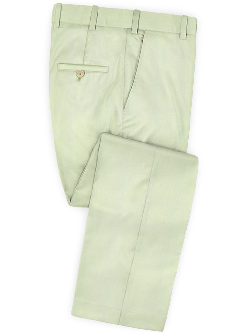 Scabal Pale Green Wool Suit - Click Image to Close