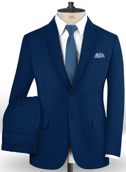 Scabal Prussian Blue Wool Suit : Made To Measure Custom Jeans For Men ...