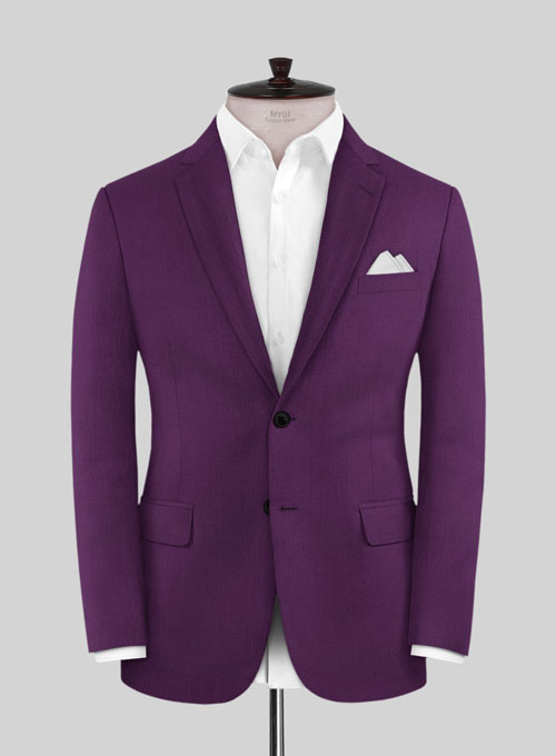 Scabal Hot Purple Wool Suit
