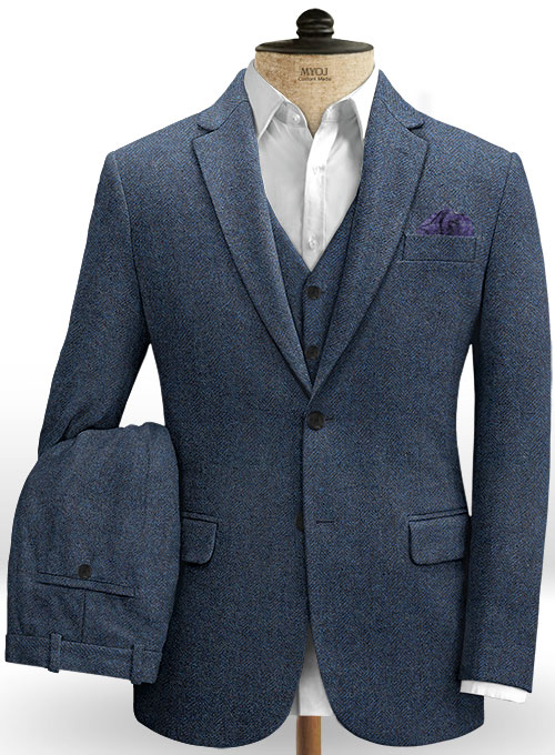 blue suit with jeans