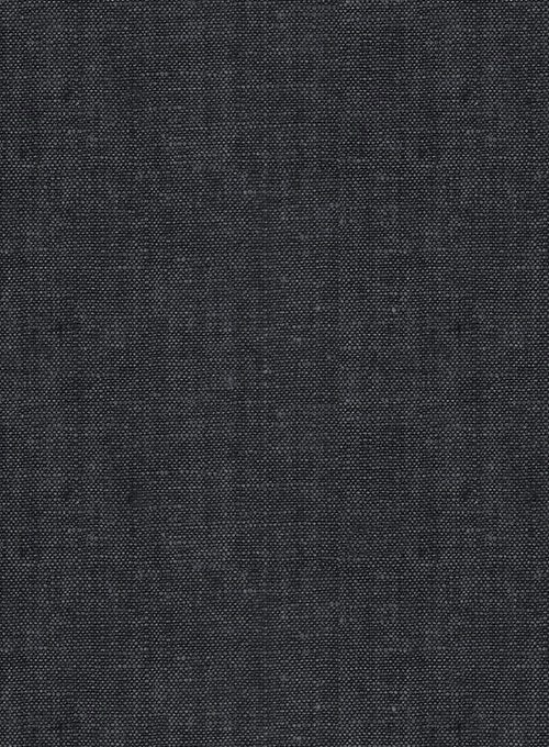 Slate Gray Pure Linen Suit - Click Image to Close