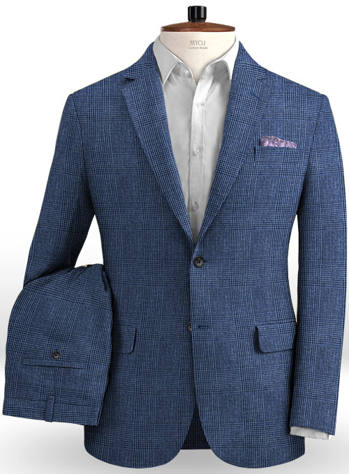 blue suit with jeans