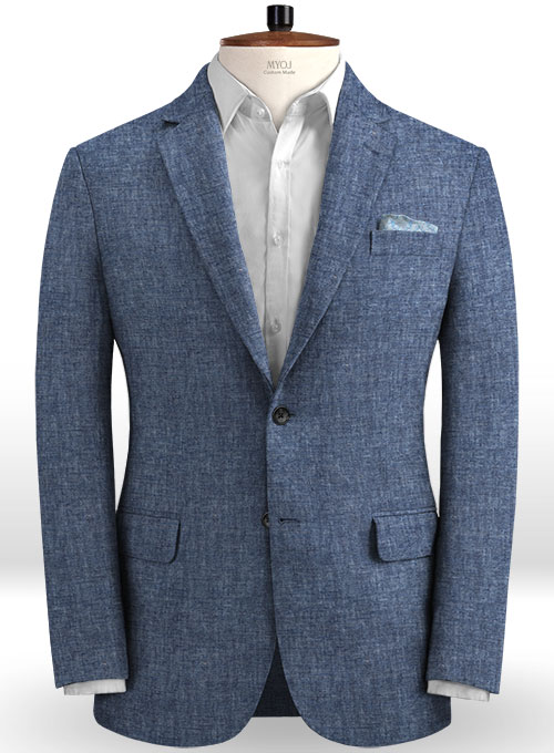 Solbiati Cadel Blue Linen Suit