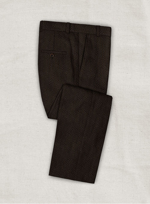 Solbiati Dark Brown Seersucker Suit