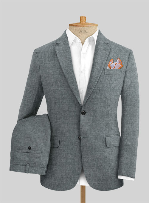 Solbiati Stone Gray Linen Suit