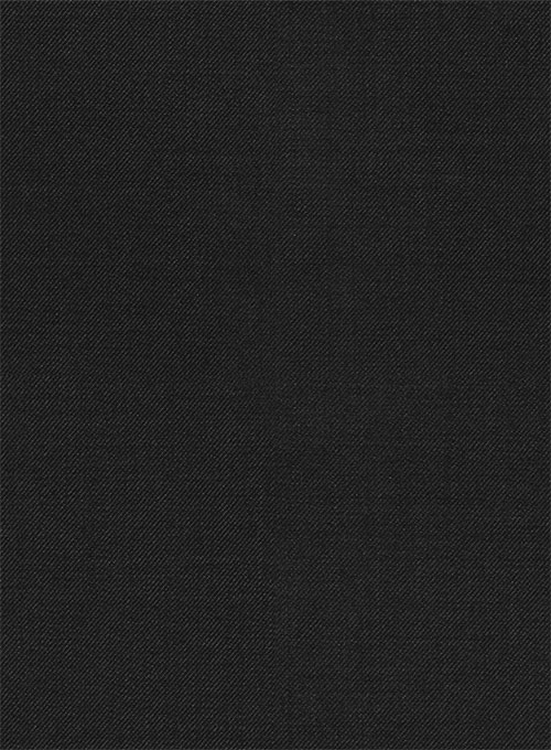 Stretch Black Wool Suit