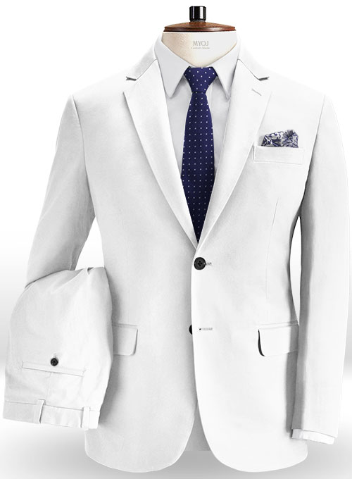 white denim suits