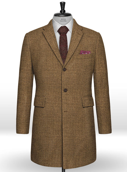 Vintage Glasgow Brown Tweed Overcoat Vintage Glasgow Brown Tweed Overcoat