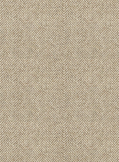 Vintage Herringbone Light Beige Tweed Overcoat Vintage Herringbone Light Beige Tweed Overcoat