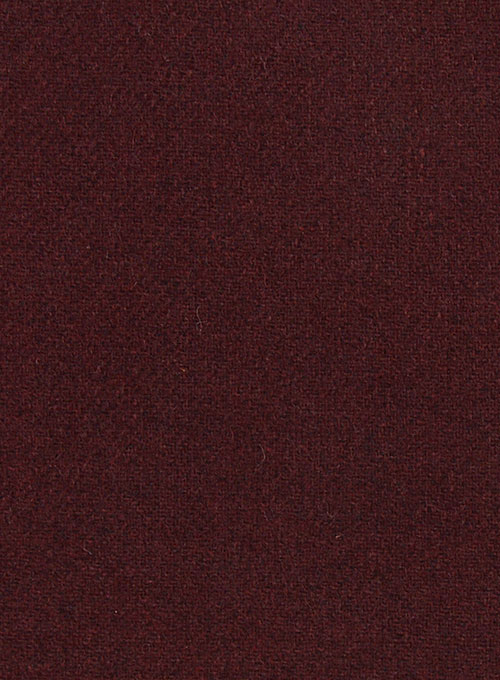 Wine Heavy Tweed Pea Coat
