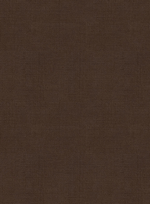 Worsted Brown Wool Tuxedo Suit