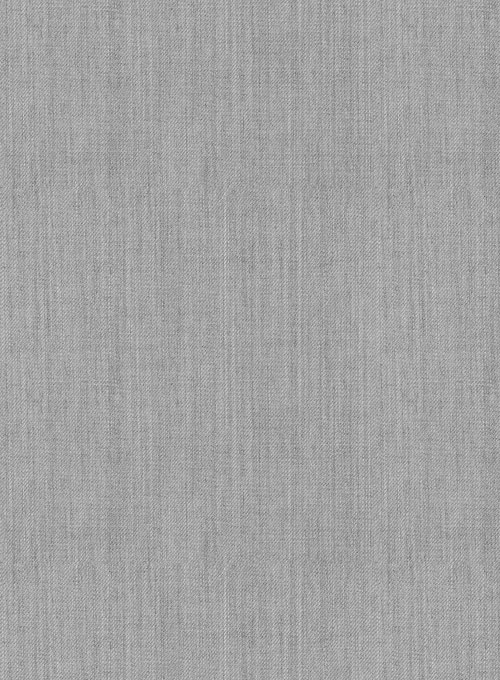 Worsted Light Gray Wool Tuxedo Suit