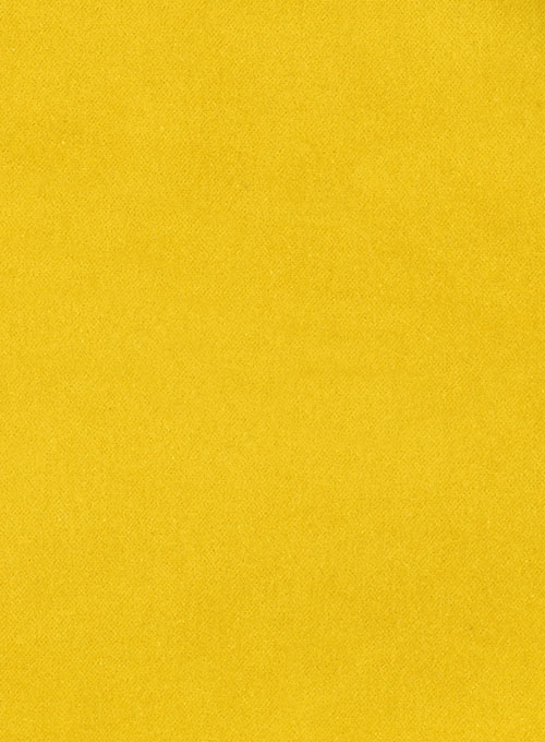 Yellow Velvet Tuxedo Suit