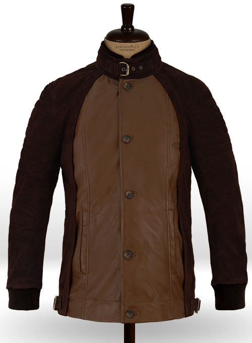 Dark Tan Daniel Radcliff Horns Leather Jacket Dark Tan Daniel Radcliff Horns Leather Jacket