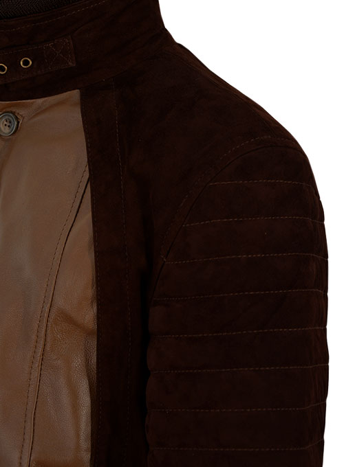 Dark Tan Daniel Radcliff Horns Leather Jacket Dark Tan Daniel Radcliff Horns Leather Jacket