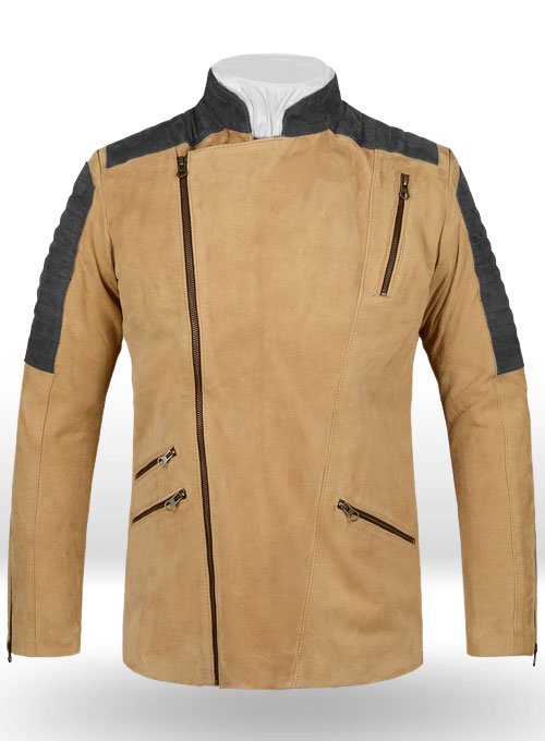 Latte Beige Suede Leather Jacket # 647 Latte Beige Suede Leather Jacket # 647
