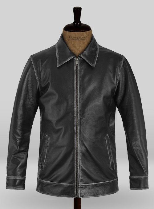 Rubbed Black Jason Bateman Leather Jacket Rubbed Black Jason Bateman Leather Jacket