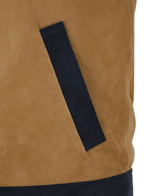 Soft Saddle Brown Suede Cristiano Ronaldo Leather Jacket #1 Soft Saddle Brown Suede Cristiano Ronaldo Leather Jacket #1