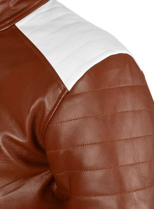Tan Brown Fight Club Leather Jacket Tan Brown Fight Club Leather Jacket