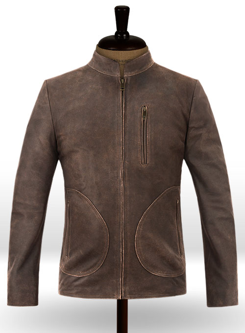 Vintage Brown Grain Rampage Dwayne Johnson Leather Jacket Vintage Brown Grain Rampage Dwayne Johnson Leather Jacket